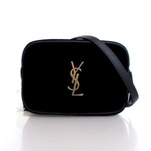 Saint Laurent Mini Velvet Lou Camera Belt Bag
